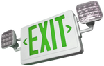 LED Exit/Emergency Combo, Universal Single/Double Face, Red or Green