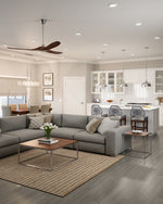 60" Maverick - Brushed Steel with Koa Blades