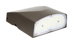 WareLight Mini Adjustable Wall Pack, 67W, 5000K, Bronze Housing, 120-277V