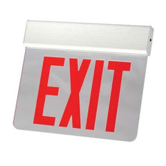 LED NYC Approved Aluminum Edge Lit Exit Sign, Single Face