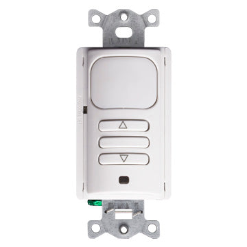 0-10V Passive Infrared (PIR) Dimming Wall Switch Sensor. Occupancy (auto-on) and Vacancy (manual-on), Color: Ivory