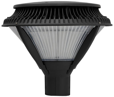 LED Architectural Enclosed Small Round Post Top Light, 84 watt