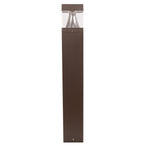 6" LED Square Bollards, 3000 Lumens, CCT Selectable, 120-277V, Bronze