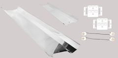 8 Foot Strip Retrofit Kit w/Enhanced White Reflector, 4200-8400 Lumens, 2 or 4x18 Watt LED 4000K Lamps Included