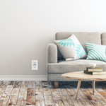 5.8A Three USB Type A Wall Outlet Charger with Single 20A Tamper-Resistant Receptacle