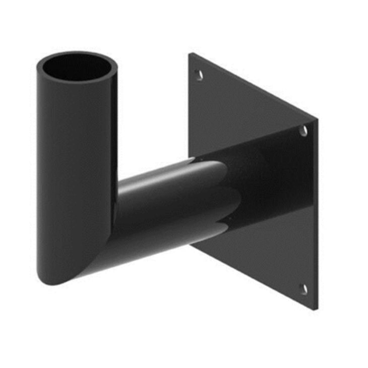 Wall Mount Bracket 90 Degrees for single fixture mounted with adj slip fitter (not included), 7" Square Base