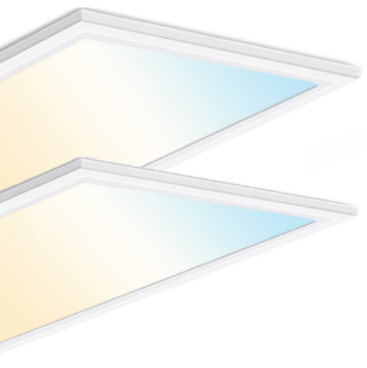 2 PK 2 x 4 Foot Spectra LED Flat Panel with 4-Way Adjustable Color Temperature, 50 watt, 100-277V