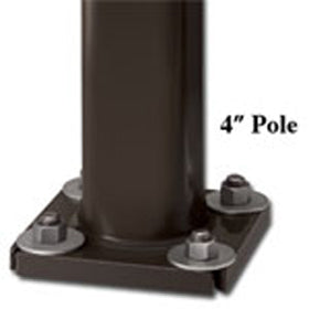 17 foot Steel Square Light Poles, 4 inch