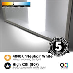 2 Pk 2 x 2 Foot Center Basket Troffer, CCT Selectable 3000K/4000K/5000K, 20-35 Watt