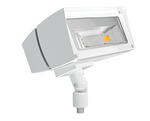 LED Flood Light, 80W, 120-277V, White Finish