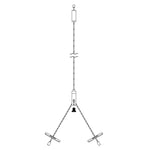 Adjustable non-powerfeed ceiling assembly with Cross Cable Gripper. 1/16" Galvanized cable