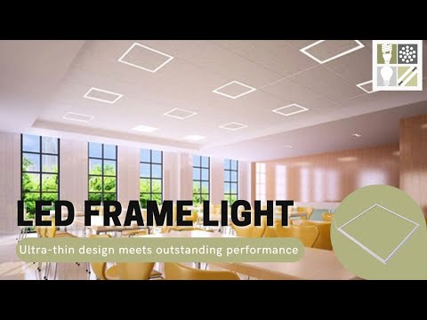 2 x 2 LED Grid Frame Light, 4000 Lumens, Selectable Wattage and CCT, 120-277V