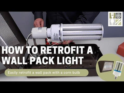 Economy LED Wall Pack, 65 watt, 7,300 Lumens, 120-277V