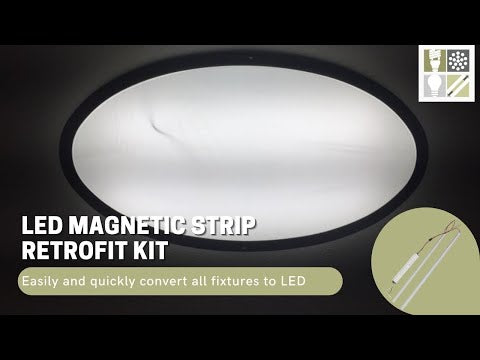 LED Magnetic Retrofit Kit, 4 Foot, 2 Strip, 40W, 120-277V, 5200 Lumens, 4000K or 5000K
