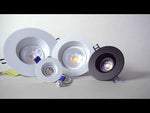 3″ Round Regressed Gimbal LED Recessed Lighting, 7.5W, Multiple CCT and Finishes