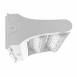 LED Adjustable Wall Pack, 7800 Lumen Max, Wattage and CCT Selectable, 120-277V, White Finish