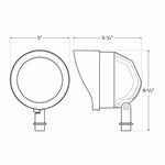 LED Garden Flood Lights, 1400 Lumens, 20 Watts, 120-277V, CCT Selectable 3000K-5700K, Black Finish