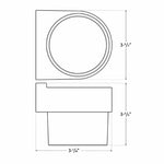 LED Mini Wall Light, 3 Watt, 200 Lumens, 12V, CCT Selectable 3000K/4000K/5000K, Dark Bronze Finish