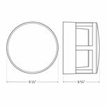 LED Mini Wall Light, 200 Lumens, 12V, CCT Selectable 3000K/4000K/5000K, Dark Bronze Finish