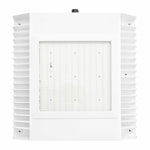 High Lumen LED Canopy Light, 21,000 Lms, 80W/100W/120W/150W Selectable, 120-277V, 5000K CCT, White Finish