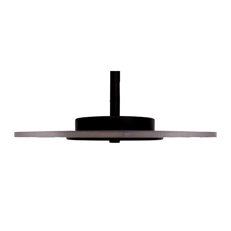 LED 14" Décor Accent Pendent Light, 18W, 900LM, 120V, CCT Selectable 2700K/3000K/35000K/4000K/5000K, Black Finish