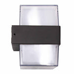 LED Square Mini Up/Down Wall Light, 6 Watt, 400 Lumens, 12V, CCT Selectable 3000K/4000K/5000K, Dark Bronze Finish