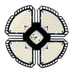 LED UFO High Bay Lamp, 12,000 Lumens, 100 Watt, 120-277V, 5000K, Black Finish