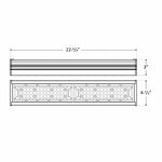 LED 2' Outdoor Sign Light, 6700 Lumens, 50 Watts, 120-277 Volts, 3000K or 5000K CCT Available, Black Finish