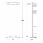 LED Vandal-Proof Wall Pack, 2000LM, 20W, 120-277V, CCT Available in 3000K, 4000K, or 5000K, Dark Bronze Finish