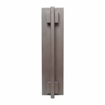 Small Crest Collection Grasp Trim Wall Sconce, 900 Lumens, 100-277V, 10W, 3000K, 4000K, or 5000K, Dark Bronze or Silver