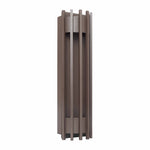 Crest Collection Grasp Trim Wall Sconce, 1800 Lumens, 100-277V, 5/10/15/20W Selectable, 3000K, 4000K, or 5000K, Dark Bronze or Silver