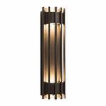 Small Crest Collection Pen Trim Wall Sconce, 900 Lumens, 100-277V, 10W, 3000K, 4000K, or 5000K, Dark Bronze or Silver