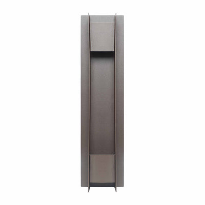 Small Crest Collection Passage Trim Wall Sconce, 900 Lumens, 100-277V, 10W, 3000K, 4000K, or 5000K, Dark Bronze or Silver