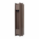 Crest Collection Passage Trim Wall Sconce, 1800 Lumens, 100-277V, 5/10/15/20W Selectable, 3000K, 4000K, or 5000K, Dark Bronze or Silver