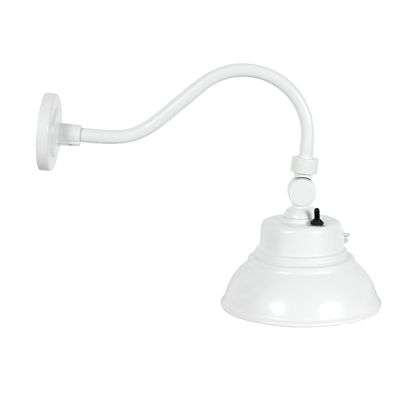 White gooseneck barn light cheap