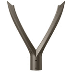 Post Disk Light With Twin Arm, 9000 Lumens, 18W/30W/45W/60W Selectable, 120-277V, CCT Selectable 3000K/4000K/5000K, Bronze Finish