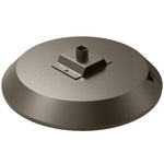 Post Disk Light With 3/4" Pipe Mount bracket, 9000 Lumens, 18W/30W/45W/60W Selectable, 120-277V, CCT Selectable 3000K/4000K/5000K, Bronze Finish
