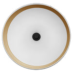 LED 24" Pan Pendant With 6FT Adjustable Rod Pendant Light, 40W, 2800LM, 120V, CCT Selectable 2700K/3000K/35000K/4000K/5000K, White Gold or Black Gold Finish