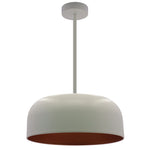 LED 24" Pan Pendant With 6FT Adjustable Rod Pendant Light, 40W, 2800LM, 120V, CCT Selectable 2700K/3000K/35000K/4000K/5000K, White Gold or Black Gold Finish