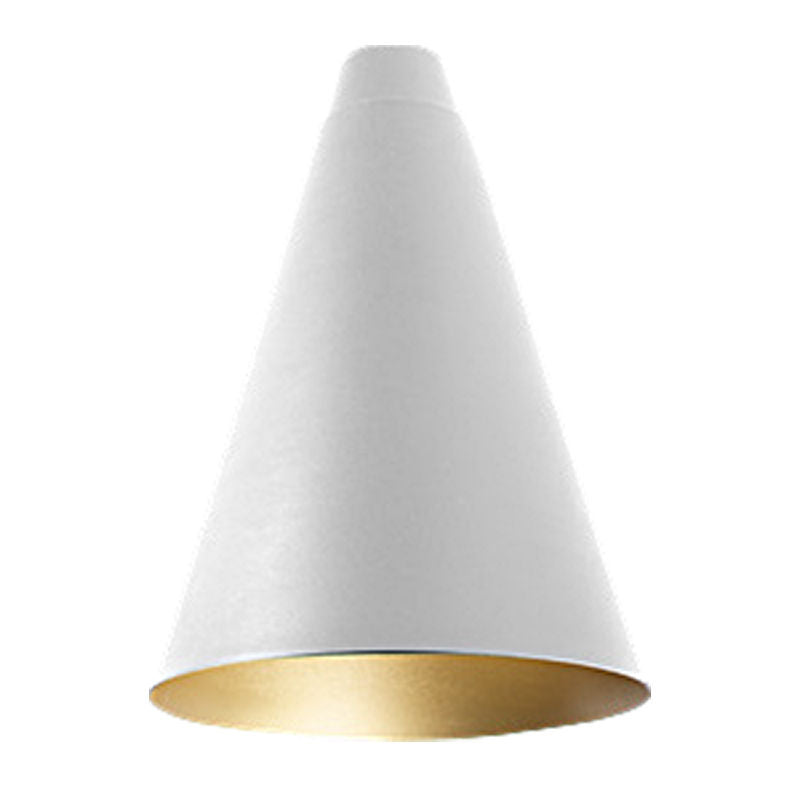 LED Cone Pendant with 4.5FT Adjustable Cord, 6W/9W/12W Selectable, 600LM, CCT Selectable 3000K/4000K/5000K, Black or White