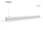 8 FT LED Suspended Linear Fixture G2, 9600 Lumen Max, 80W, CCT Selectable, 120-277V, White or Black Finish