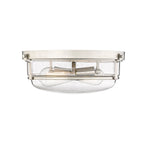 Millennium Lighting Two Light Flush Mount Ceiling Light, Mayson Collection, (Available in Brushed Nickel or Matte Black Finish)