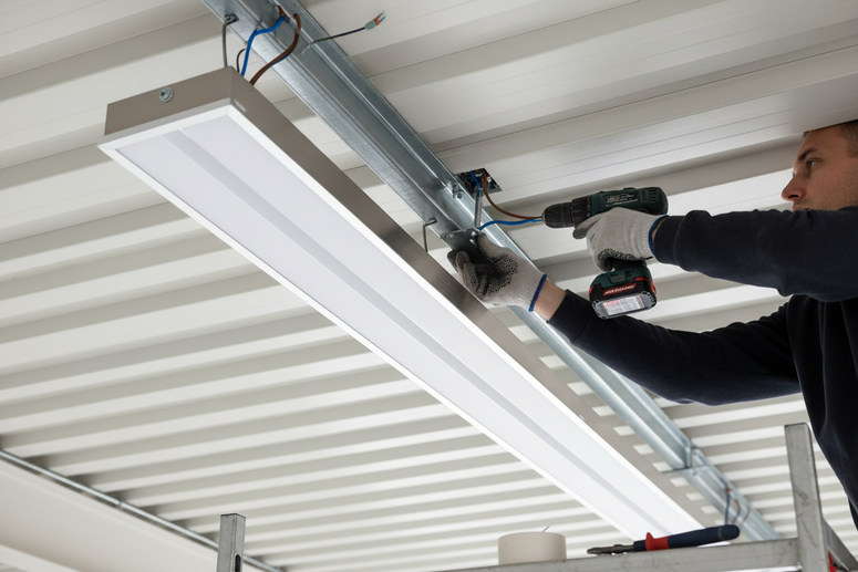 D-I-Y: How to Install a Fluorescent Light Fixture