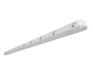 8FT LED linear washdown light fixture, IP66 rated for high-pressure washdown environments