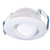 4 inch round eyeball gimbal led recessed ceiling light in white and black with warm white soft white glow and junction box