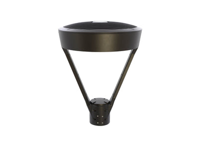 LED Post Top Light, 19800 Lumen Max, Wattage and CCT Selectable, Integrated Photocell, 120-277V