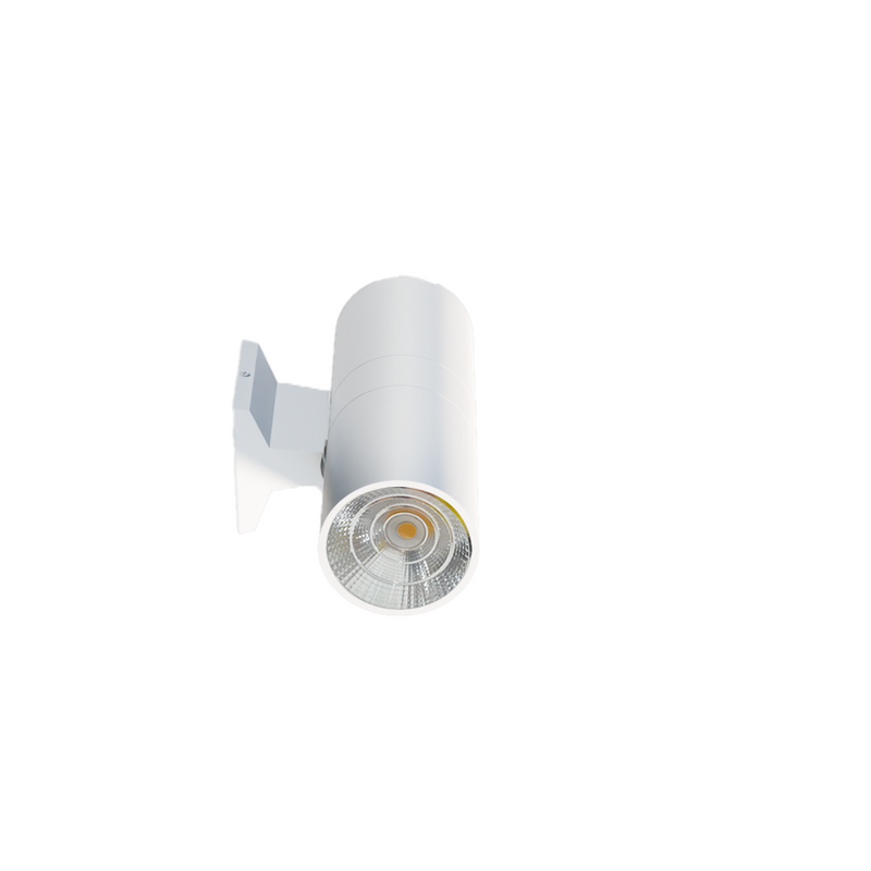 4" LED Architectural Indoor Wall Mount Cylinder Light, 3300 Lumens, 30W Direct/Indirect, CCT Selectable, 120-277V, Black or White