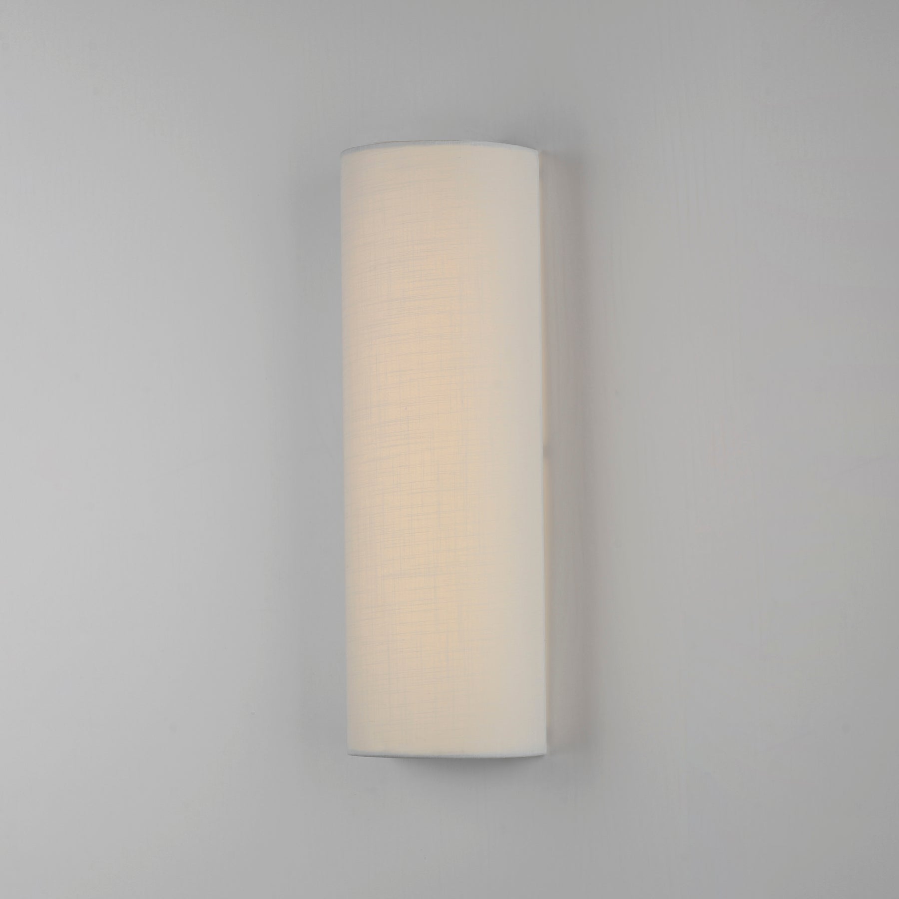 Prime 18" Tall LED Sconce, 820 Lumens, 12W, 3000K, 120-277V White Linen, Oatmeal, Black Organza, or Grass Cloth Finish