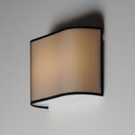 Prime 13" Wide LED Wall Sconce, 680 lumens, 10W, 3000K CCT, 120-277V, White Linen, Oatmeal, Black Organza or Grass Cloth Finish