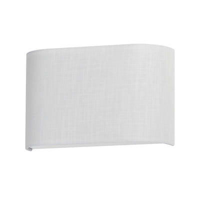 Prime 13" Wide LED Wall Sconce, 680 lumens, 10W, 3000K CCT, 120-277V, White Linen, Oatmeal, Black Organza or Grass Cloth Finish